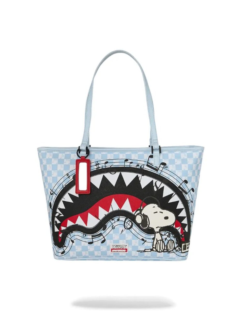 PEANUTS SNOOPY TUNED UP & TUNED OUT TOTE SPRAYGROUND
